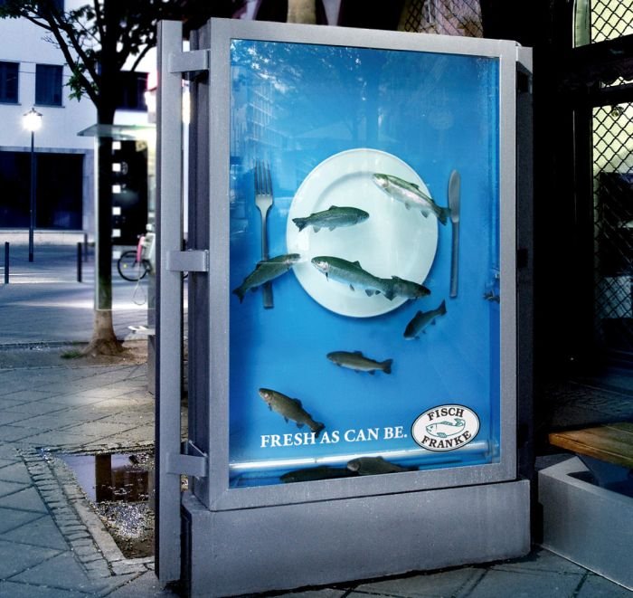Отличная реклама рыбного ресторана (4 фото)